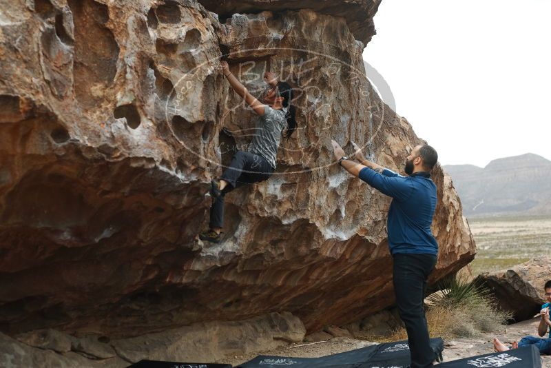 Bouldering in Hueco Tanks on 03/08/2019 with Blue Lizard Climbing and Yoga

Filename: SRM_20190308_1254040.jpg
Aperture: f/3.5
Shutter Speed: 1/500
Body: Canon EOS-1D Mark II
Lens: Canon EF 50mm f/1.8 II