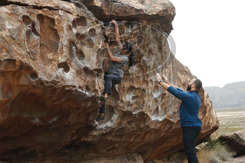 Bouldering in Hueco Tanks on 03/08/2019 with Blue Lizard Climbing and Yoga

Filename: SRM_20190308_1254050.jpg
Aperture: f/3.5
Shutter Speed: 1/400
Body: Canon EOS-1D Mark II
Lens: Canon EF 50mm f/1.8 II