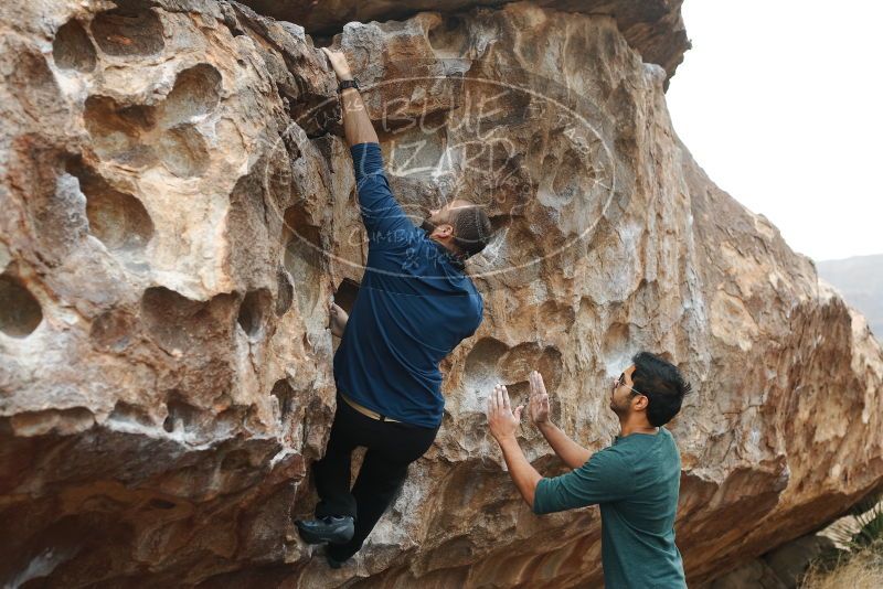 Bouldering in Hueco Tanks on 03/08/2019 with Blue Lizard Climbing and Yoga

Filename: SRM_20190308_1256490.jpg
Aperture: f/3.5
Shutter Speed: 1/500
Body: Canon EOS-1D Mark II
Lens: Canon EF 50mm f/1.8 II