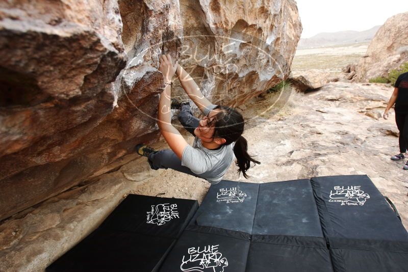 Bouldering in Hueco Tanks on 03/08/2019 with Blue Lizard Climbing and Yoga

Filename: SRM_20190308_1303020.jpg
Aperture: f/5.6
Shutter Speed: 1/250
Body: Canon EOS-1D Mark II
Lens: Canon EF 16-35mm f/2.8 L