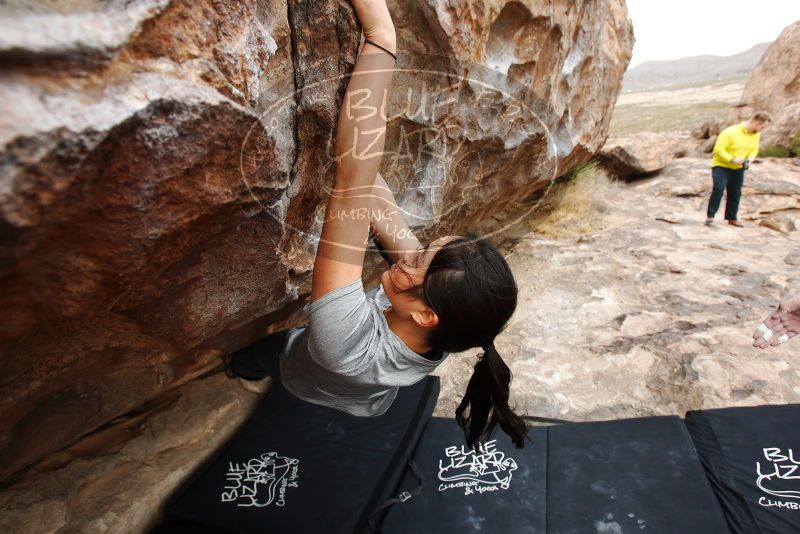 Bouldering in Hueco Tanks on 03/08/2019 with Blue Lizard Climbing and Yoga

Filename: SRM_20190308_1311150.jpg
Aperture: f/5.0
Shutter Speed: 1/400
Body: Canon EOS-1D Mark II
Lens: Canon EF 16-35mm f/2.8 L