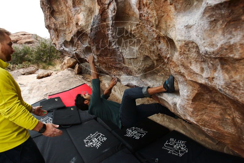 Bouldering in Hueco Tanks on 03/08/2019 with Blue Lizard Climbing and Yoga

Filename: SRM_20190308_1324200.jpg
Aperture: f/5.6
Shutter Speed: 1/320
Body: Canon EOS-1D Mark II
Lens: Canon EF 16-35mm f/2.8 L