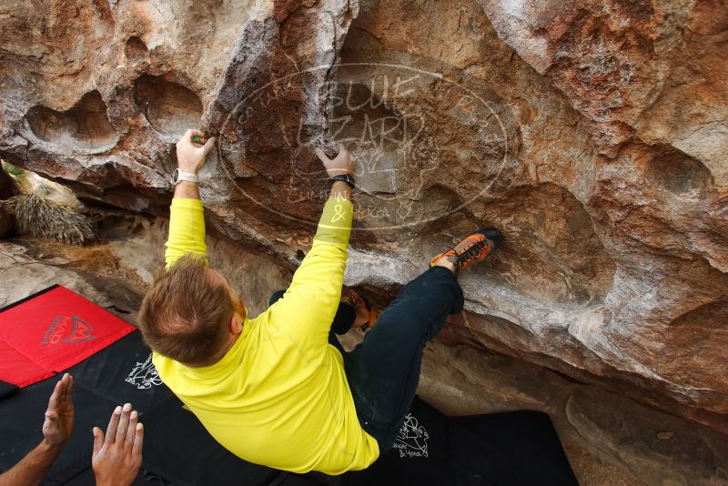 Bouldering in Hueco Tanks on 03/08/2019 with Blue Lizard Climbing and Yoga

Filename: SRM_20190308_1342520.jpg
Aperture: f/5.6
Shutter Speed: 1/400
Body: Canon EOS-1D Mark II
Lens: Canon EF 16-35mm f/2.8 L