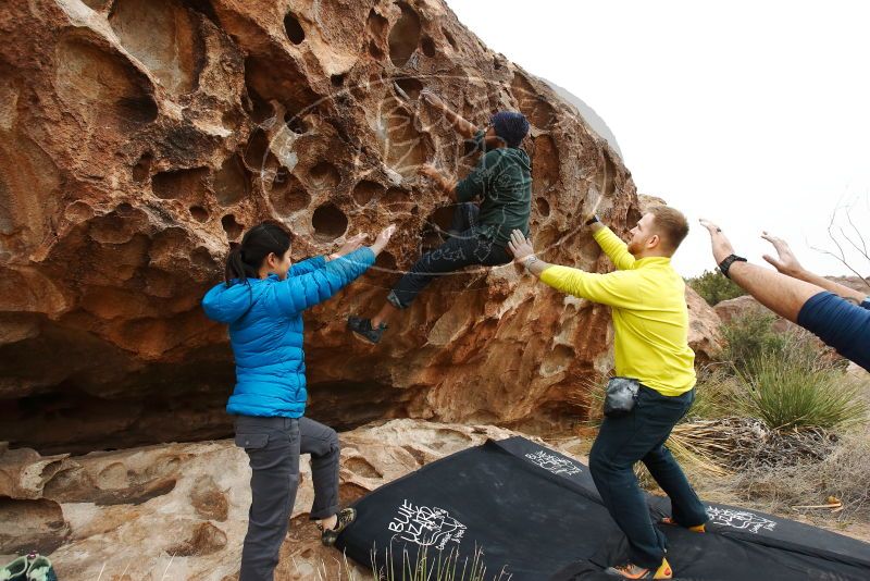 Bouldering in Hueco Tanks on 03/08/2019 with Blue Lizard Climbing and Yoga

Filename: SRM_20190308_1416310.jpg
Aperture: f/5.6
Shutter Speed: 1/320
Body: Canon EOS-1D Mark II
Lens: Canon EF 16-35mm f/2.8 L