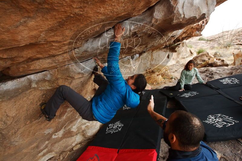 Bouldering in Hueco Tanks on 03/08/2019 with Blue Lizard Climbing and Yoga

Filename: SRM_20190308_1451120.jpg
Aperture: f/5.6
Shutter Speed: 1/200
Body: Canon EOS-1D Mark II
Lens: Canon EF 16-35mm f/2.8 L