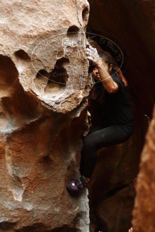 Bouldering in Hueco Tanks on 03/08/2019 with Blue Lizard Climbing and Yoga

Filename: SRM_20190308_1651140.jpg
Aperture: f/2.5
Shutter Speed: 1/100
Body: Canon EOS-1D Mark II
Lens: Canon EF 50mm f/1.8 II