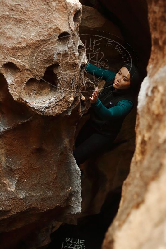 Bouldering in Hueco Tanks on 03/08/2019 with Blue Lizard Climbing and Yoga

Filename: SRM_20190308_1658550.jpg
Aperture: f/2.5
Shutter Speed: 1/160
Body: Canon EOS-1D Mark II
Lens: Canon EF 50mm f/1.8 II