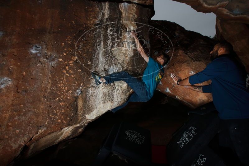 Bouldering in Hueco Tanks on 03/08/2019 with Blue Lizard Climbing and Yoga

Filename: SRM_20190308_1749500.jpg
Aperture: f/5.6
Shutter Speed: 1/250
Body: Canon EOS-1D Mark II
Lens: Canon EF 16-35mm f/2.8 L