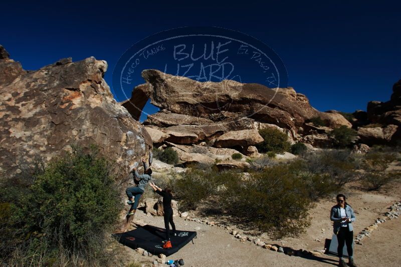 Bouldering in Hueco Tanks on 03/09/2019 with Blue Lizard Climbing and Yoga

Filename: SRM_20190309_1039390.jpg
Aperture: f/5.6
Shutter Speed: 1/400
Body: Canon EOS-1D Mark II
Lens: Canon EF 16-35mm f/2.8 L