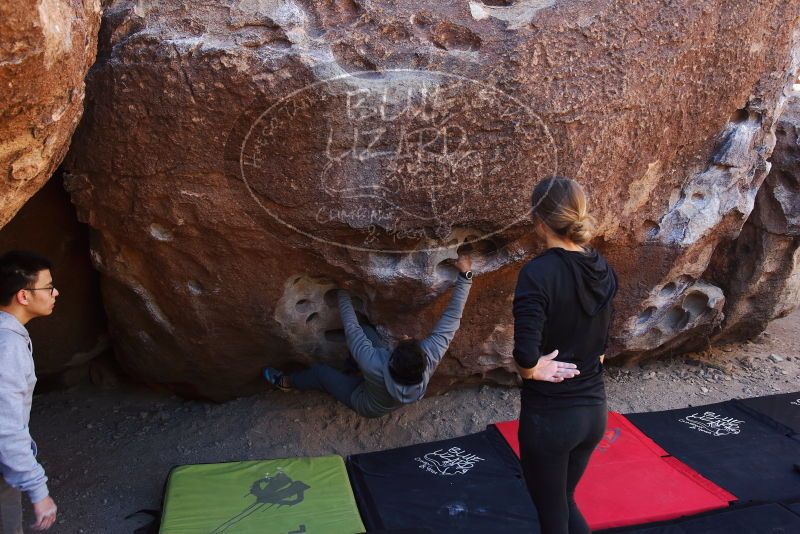 Bouldering in Hueco Tanks on 03/09/2019 with Blue Lizard Climbing and Yoga

Filename: SRM_20190309_1054020.jpg
Aperture: f/5.6
Shutter Speed: 1/125
Body: Canon EOS-1D Mark II
Lens: Canon EF 16-35mm f/2.8 L