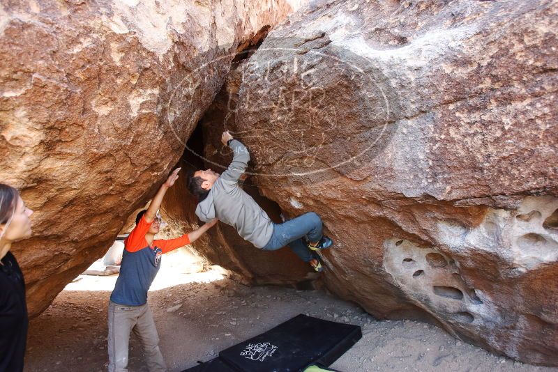 Bouldering in Hueco Tanks on 03/09/2019 with Blue Lizard Climbing and Yoga

Filename: SRM_20190309_1113280.jpg
Aperture: f/4.0
Shutter Speed: 1/320
Body: Canon EOS-1D Mark II
Lens: Canon EF 16-35mm f/2.8 L