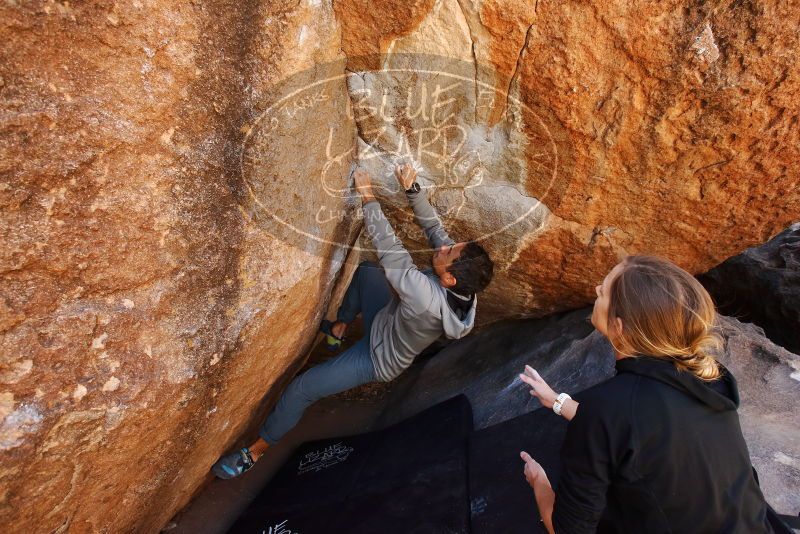 Bouldering in Hueco Tanks on 03/09/2019 with Blue Lizard Climbing and Yoga

Filename: SRM_20190309_1136480.jpg
Aperture: f/5.6
Shutter Speed: 1/320
Body: Canon EOS-1D Mark II
Lens: Canon EF 16-35mm f/2.8 L