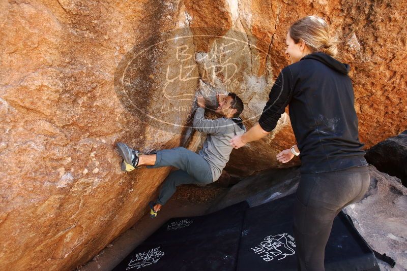 Bouldering in Hueco Tanks on 03/09/2019 with Blue Lizard Climbing and Yoga

Filename: SRM_20190309_1137270.jpg
Aperture: f/5.6
Shutter Speed: 1/320
Body: Canon EOS-1D Mark II
Lens: Canon EF 16-35mm f/2.8 L