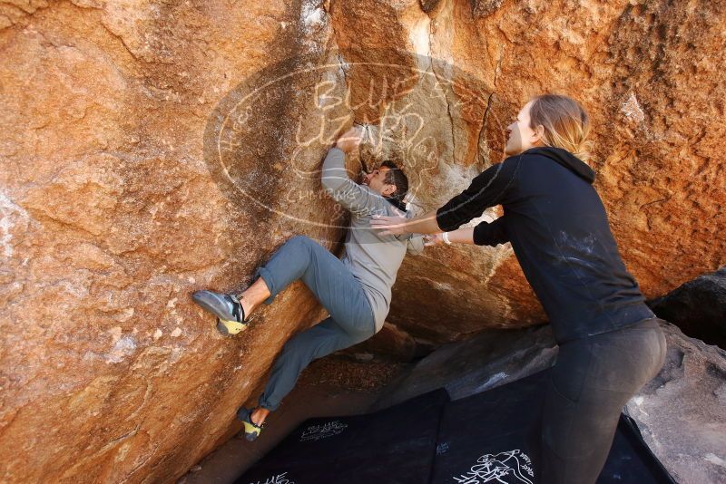 Bouldering in Hueco Tanks on 03/09/2019 with Blue Lizard Climbing and Yoga

Filename: SRM_20190309_1137310.jpg
Aperture: f/5.6
Shutter Speed: 1/320
Body: Canon EOS-1D Mark II
Lens: Canon EF 16-35mm f/2.8 L