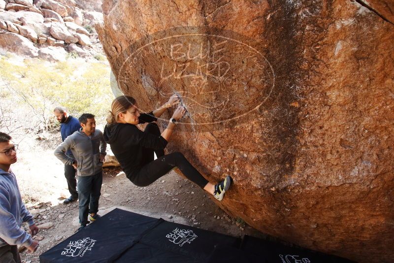 Bouldering in Hueco Tanks on 03/09/2019 with Blue Lizard Climbing and Yoga

Filename: SRM_20190309_1155170.jpg
Aperture: f/5.6
Shutter Speed: 1/200
Body: Canon EOS-1D Mark II
Lens: Canon EF 16-35mm f/2.8 L