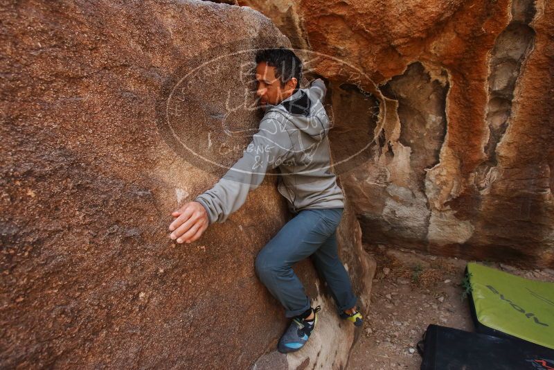 Bouldering in Hueco Tanks on 03/09/2019 with Blue Lizard Climbing and Yoga

Filename: SRM_20190309_1301030.jpg
Aperture: f/5.6
Shutter Speed: 1/250
Body: Canon EOS-1D Mark II
Lens: Canon EF 16-35mm f/2.8 L