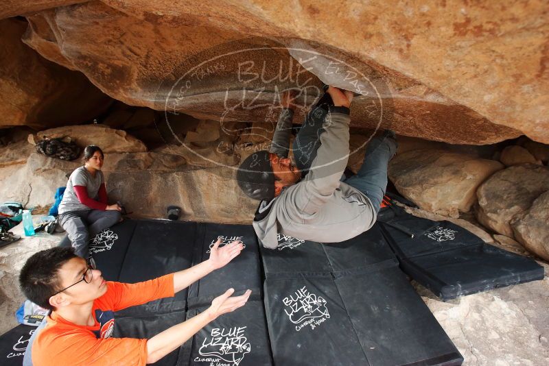 Bouldering in Hueco Tanks on 03/09/2019 with Blue Lizard Climbing and Yoga

Filename: SRM_20190309_1653460.jpg
Aperture: f/5.6
Shutter Speed: 1/200
Body: Canon EOS-1D Mark II
Lens: Canon EF 16-35mm f/2.8 L