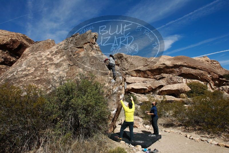 Bouldering in Hueco Tanks on 03/09/2019 with Blue Lizard Climbing and Yoga

Filename: SRM_20190309_1131390.jpg
Aperture: f/8.0
Shutter Speed: 1/640
Body: Canon EOS-1D Mark II
Lens: Canon EF 16-35mm f/2.8 L