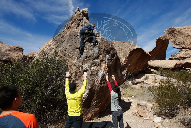 Bouldering in Hueco Tanks on 03/09/2019 with Blue Lizard Climbing and Yoga

Filename: SRM_20190309_1137541.jpg
Aperture: f/5.6
Shutter Speed: 1/6400
Body: Canon EOS-1D Mark II
Lens: Canon EF 16-35mm f/2.8 L