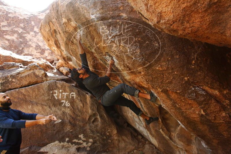 Bouldering in Hueco Tanks on 03/09/2019 with Blue Lizard Climbing and Yoga

Filename: SRM_20190309_1207250.jpg
Aperture: f/5.6
Shutter Speed: 1/400
Body: Canon EOS-1D Mark II
Lens: Canon EF 16-35mm f/2.8 L