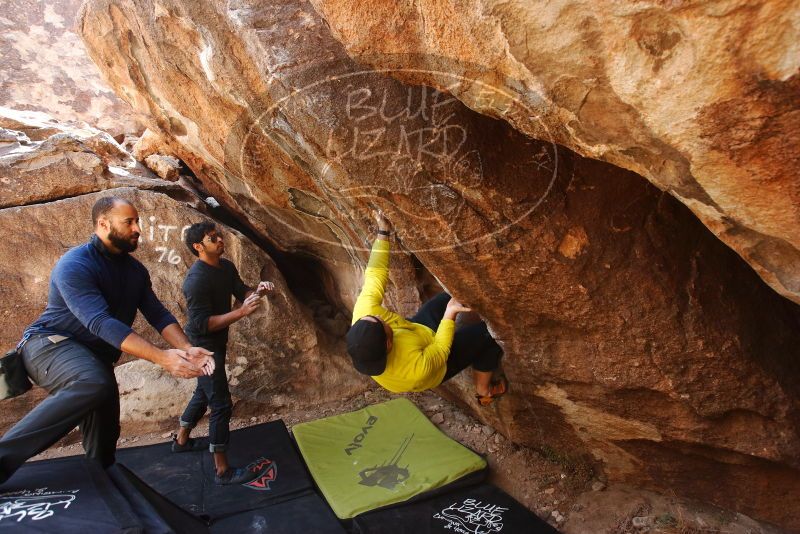 Bouldering in Hueco Tanks on 03/09/2019 with Blue Lizard Climbing and Yoga

Filename: SRM_20190309_1208350.jpg
Aperture: f/5.6
Shutter Speed: 1/320
Body: Canon EOS-1D Mark II
Lens: Canon EF 16-35mm f/2.8 L