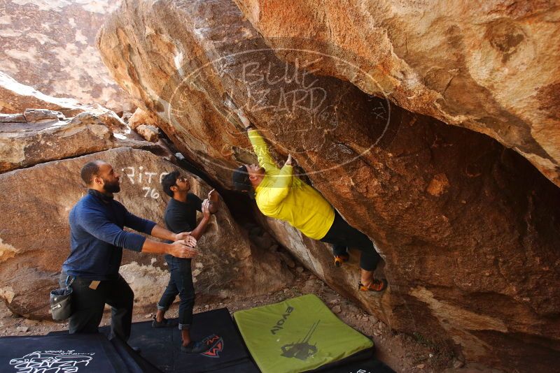 Bouldering in Hueco Tanks on 03/09/2019 with Blue Lizard Climbing and Yoga

Filename: SRM_20190309_1208440.jpg
Aperture: f/5.6
Shutter Speed: 1/400
Body: Canon EOS-1D Mark II
Lens: Canon EF 16-35mm f/2.8 L