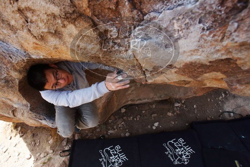 Bouldering in Hueco Tanks on 03/09/2019 with Blue Lizard Climbing and Yoga

Filename: SRM_20190309_1212440.jpg
Aperture: f/5.6
Shutter Speed: 1/400
Body: Canon EOS-1D Mark II
Lens: Canon EF 16-35mm f/2.8 L