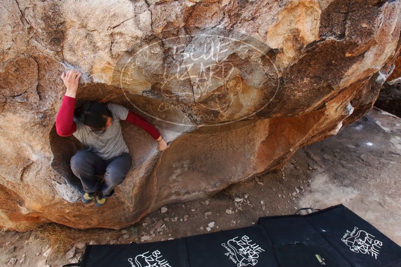 Bouldering in Hueco Tanks on 03/09/2019 with Blue Lizard Climbing and Yoga

Filename: SRM_20190309_1215490.jpg
Aperture: f/5.6
Shutter Speed: 1/320
Body: Canon EOS-1D Mark II
Lens: Canon EF 16-35mm f/2.8 L