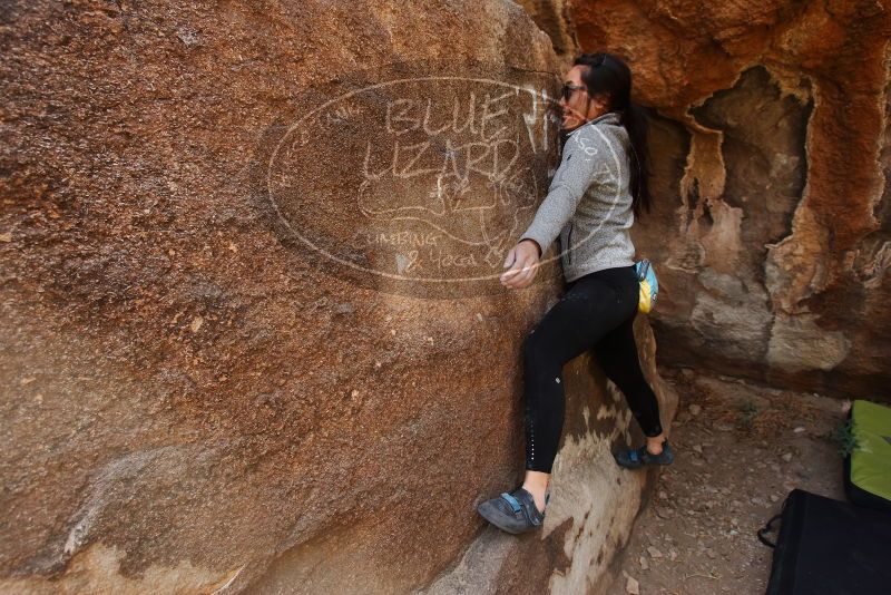 Bouldering in Hueco Tanks on 03/09/2019 with Blue Lizard Climbing and Yoga

Filename: SRM_20190309_1217260.jpg
Aperture: f/5.6
Shutter Speed: 1/250
Body: Canon EOS-1D Mark II
Lens: Canon EF 16-35mm f/2.8 L