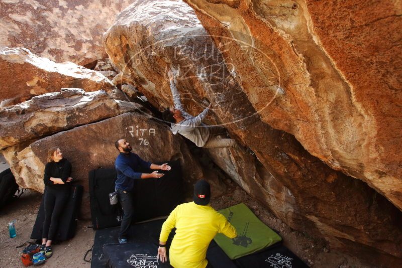 Bouldering in Hueco Tanks on 03/09/2019 with Blue Lizard Climbing and Yoga

Filename: SRM_20190309_1227440.jpg
Aperture: f/5.6
Shutter Speed: 1/400
Body: Canon EOS-1D Mark II
Lens: Canon EF 16-35mm f/2.8 L