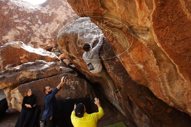 Bouldering in Hueco Tanks on 03/09/2019 with Blue Lizard Climbing and Yoga

Filename: SRM_20190309_1228110.jpg
Aperture: f/5.6
Shutter Speed: 1/500
Body: Canon EOS-1D Mark II
Lens: Canon EF 16-35mm f/2.8 L