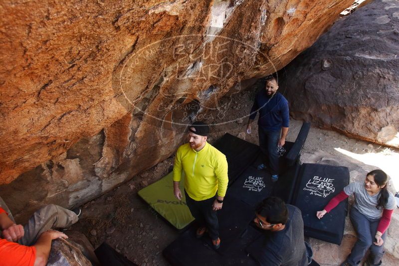 Bouldering in Hueco Tanks on 03/09/2019 with Blue Lizard Climbing and Yoga

Filename: SRM_20190309_1246330.jpg
Aperture: f/5.6
Shutter Speed: 1/250
Body: Canon EOS-1D Mark II
Lens: Canon EF 16-35mm f/2.8 L