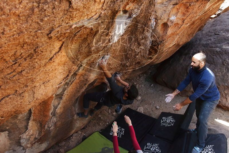 Bouldering in Hueco Tanks on 03/09/2019 with Blue Lizard Climbing and Yoga

Filename: SRM_20190309_1248590.jpg
Aperture: f/5.6
Shutter Speed: 1/200
Body: Canon EOS-1D Mark II
Lens: Canon EF 16-35mm f/2.8 L