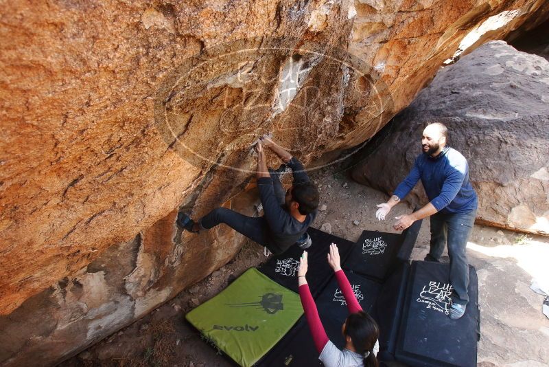 Bouldering in Hueco Tanks on 03/09/2019 with Blue Lizard Climbing and Yoga

Filename: SRM_20190309_1249170.jpg
Aperture: f/5.6
Shutter Speed: 1/160
Body: Canon EOS-1D Mark II
Lens: Canon EF 16-35mm f/2.8 L