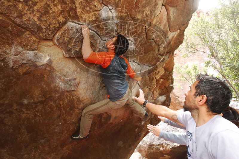 Bouldering in Hueco Tanks on 03/09/2019 with Blue Lizard Climbing and Yoga

Filename: SRM_20190309_1406210.jpg
Aperture: f/5.6
Shutter Speed: 1/100
Body: Canon EOS-1D Mark II
Lens: Canon EF 16-35mm f/2.8 L