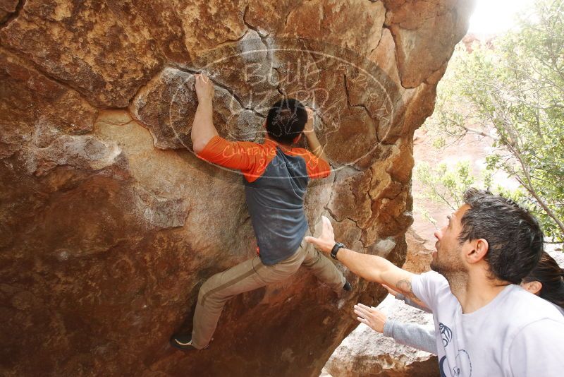 Bouldering in Hueco Tanks on 03/09/2019 with Blue Lizard Climbing and Yoga

Filename: SRM_20190309_1406220.jpg
Aperture: f/5.6
Shutter Speed: 1/100
Body: Canon EOS-1D Mark II
Lens: Canon EF 16-35mm f/2.8 L