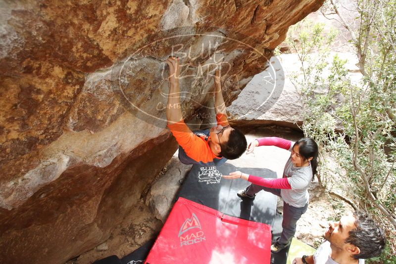 Bouldering in Hueco Tanks on 03/09/2019 with Blue Lizard Climbing and Yoga

Filename: SRM_20190309_1420010.jpg
Aperture: f/5.6
Shutter Speed: 1/160
Body: Canon EOS-1D Mark II
Lens: Canon EF 16-35mm f/2.8 L