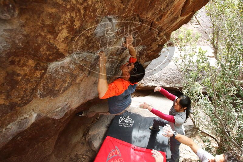 Bouldering in Hueco Tanks on 03/09/2019 with Blue Lizard Climbing and Yoga

Filename: SRM_20190309_1420060.jpg
Aperture: f/4.5
Shutter Speed: 1/320
Body: Canon EOS-1D Mark II
Lens: Canon EF 16-35mm f/2.8 L