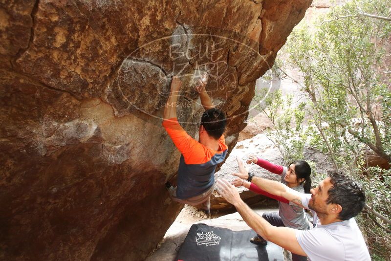 Bouldering in Hueco Tanks on 03/09/2019 with Blue Lizard Climbing and Yoga

Filename: SRM_20190309_1420580.jpg
Aperture: f/4.5
Shutter Speed: 1/320
Body: Canon EOS-1D Mark II
Lens: Canon EF 16-35mm f/2.8 L