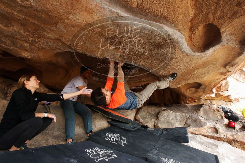 Bouldering in Hueco Tanks on 03/09/2019 with Blue Lizard Climbing and Yoga

Filename: SRM_20190309_1532511.jpg
Aperture: f/5.6
Shutter Speed: 1/250
Body: Canon EOS-1D Mark II
Lens: Canon EF 16-35mm f/2.8 L