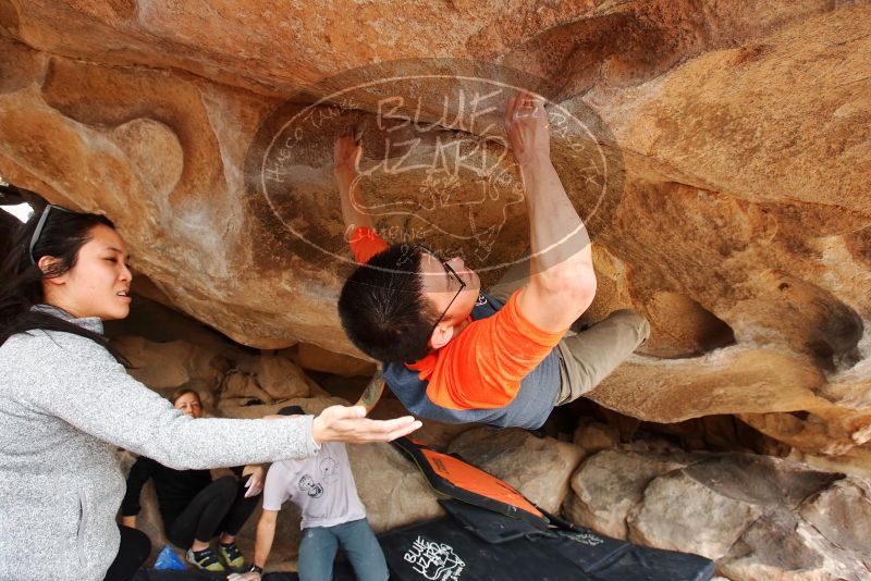 Bouldering in Hueco Tanks on 03/09/2019 with Blue Lizard Climbing and Yoga

Filename: SRM_20190309_1533150.jpg
Aperture: f/5.6
Shutter Speed: 1/250
Body: Canon EOS-1D Mark II
Lens: Canon EF 16-35mm f/2.8 L