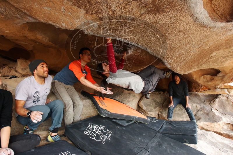 Bouldering in Hueco Tanks on 03/09/2019 with Blue Lizard Climbing and Yoga

Filename: SRM_20190309_1536050.jpg
Aperture: f/5.6
Shutter Speed: 1/250
Body: Canon EOS-1D Mark II
Lens: Canon EF 16-35mm f/2.8 L