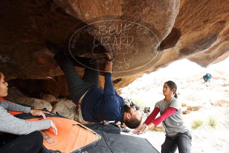 Bouldering in Hueco Tanks on 03/09/2019 with Blue Lizard Climbing and Yoga

Filename: SRM_20190309_1609470.jpg
Aperture: f/5.6
Shutter Speed: 1/160
Body: Canon EOS-1D Mark II
Lens: Canon EF 16-35mm f/2.8 L