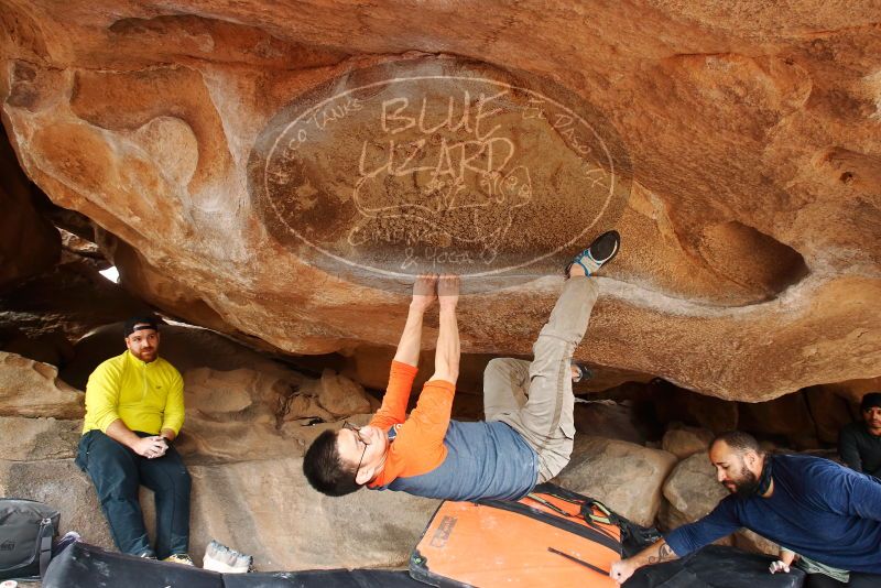 Bouldering in Hueco Tanks on 03/09/2019 with Blue Lizard Climbing and Yoga

Filename: SRM_20190309_1612130.jpg
Aperture: f/5.6
Shutter Speed: 1/160
Body: Canon EOS-1D Mark II
Lens: Canon EF 16-35mm f/2.8 L