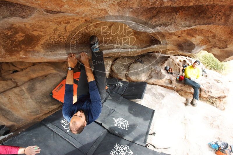 Bouldering in Hueco Tanks on 03/09/2019 with Blue Lizard Climbing and Yoga

Filename: SRM_20190309_1651010.jpg
Aperture: f/5.6
Shutter Speed: 1/200
Body: Canon EOS-1D Mark II
Lens: Canon EF 16-35mm f/2.8 L