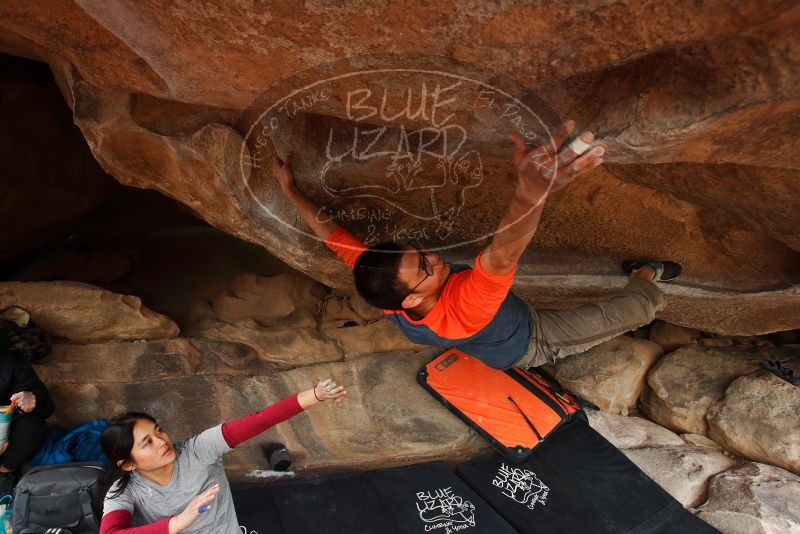 Bouldering in Hueco Tanks on 03/09/2019 with Blue Lizard Climbing and Yoga

Filename: SRM_20190309_1657070.jpg
Aperture: f/5.6
Shutter Speed: 1/250
Body: Canon EOS-1D Mark II
Lens: Canon EF 16-35mm f/2.8 L