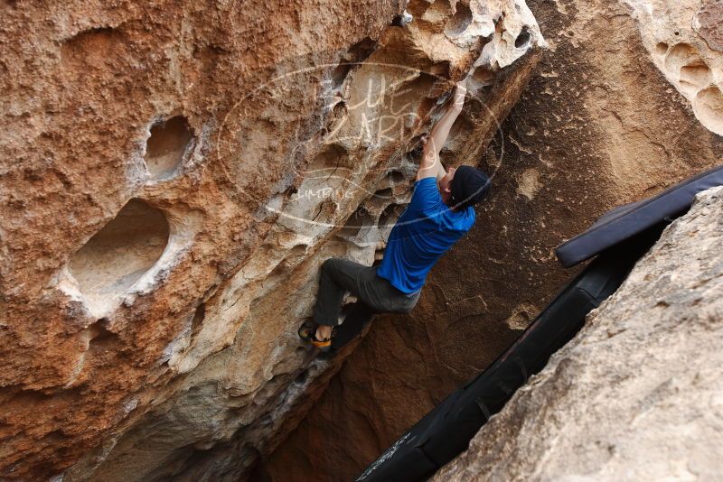 Bouldering in Hueco Tanks on 03/10/2019 with Blue Lizard Climbing and Yoga

Filename: SRM_20190310_1013240.jpg
Aperture: f/5.6
Shutter Speed: 1/250
Body: Canon EOS-1D Mark II
Lens: Canon EF 16-35mm f/2.8 L