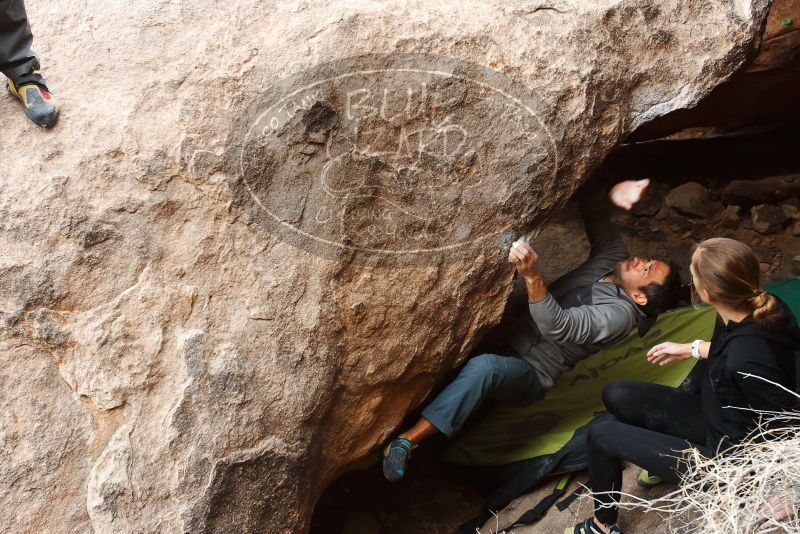 Bouldering in Hueco Tanks on 03/10/2019 with Blue Lizard Climbing and Yoga

Filename: SRM_20190310_1025240.jpg
Aperture: f/5.6
Shutter Speed: 1/250
Body: Canon EOS-1D Mark II
Lens: Canon EF 16-35mm f/2.8 L