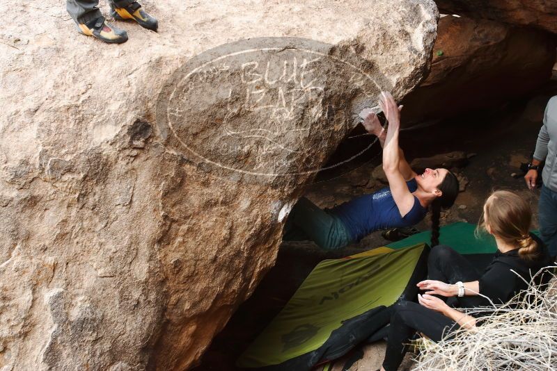 Bouldering in Hueco Tanks on 03/10/2019 with Blue Lizard Climbing and Yoga

Filename: SRM_20190310_1026060.jpg
Aperture: f/5.6
Shutter Speed: 1/250
Body: Canon EOS-1D Mark II
Lens: Canon EF 16-35mm f/2.8 L