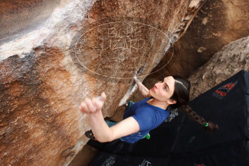 Bouldering in Hueco Tanks on 03/10/2019 with Blue Lizard Climbing and Yoga

Filename: SRM_20190310_1029350.jpg
Aperture: f/5.6
Shutter Speed: 1/250
Body: Canon EOS-1D Mark II
Lens: Canon EF 16-35mm f/2.8 L